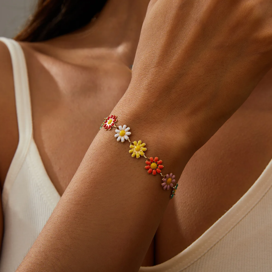 Bijoux délicats en forme de marguerite 
