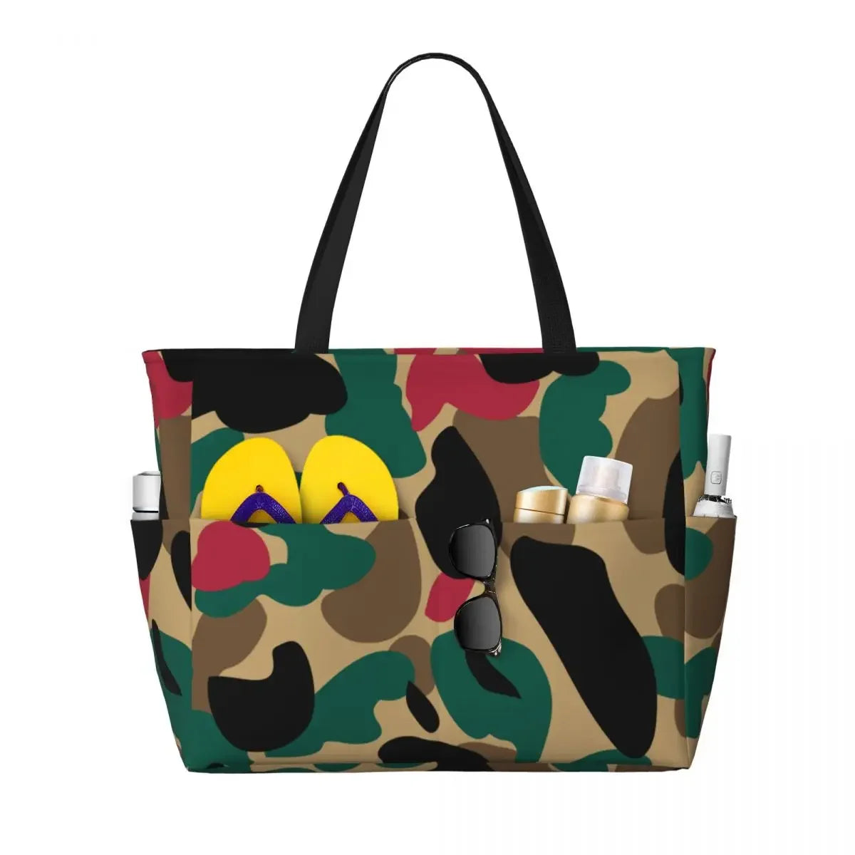 Grand sac de plage camouflage 
